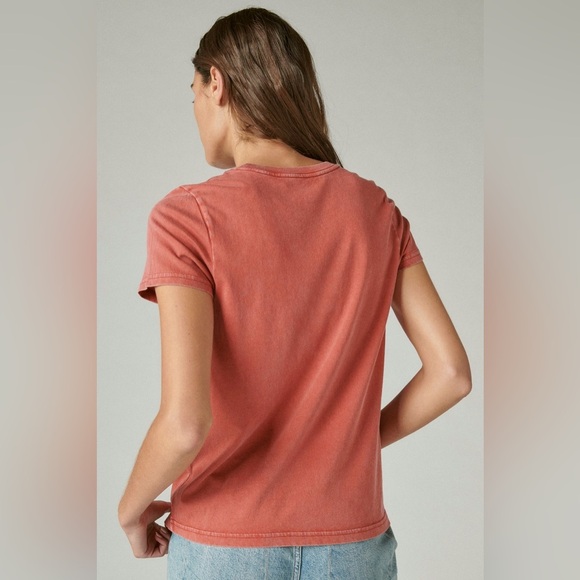 NWT Lucky Brand Hamsa Moons Classic Crew Tee - Picture 2 of 10